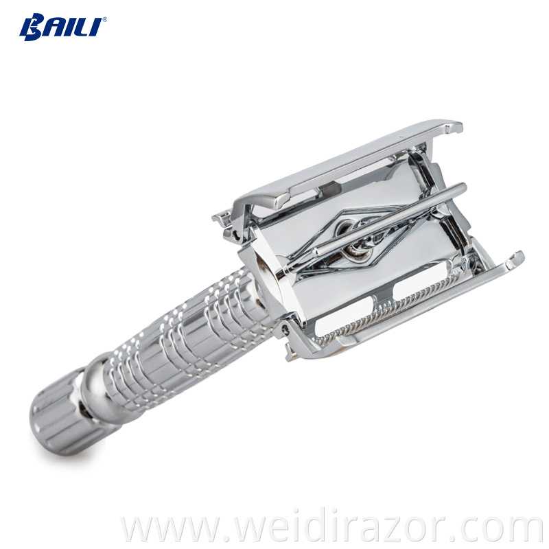 Metal handle safety razor